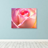 Roos Canvas Afdruk (Insitu (Houten vloer))