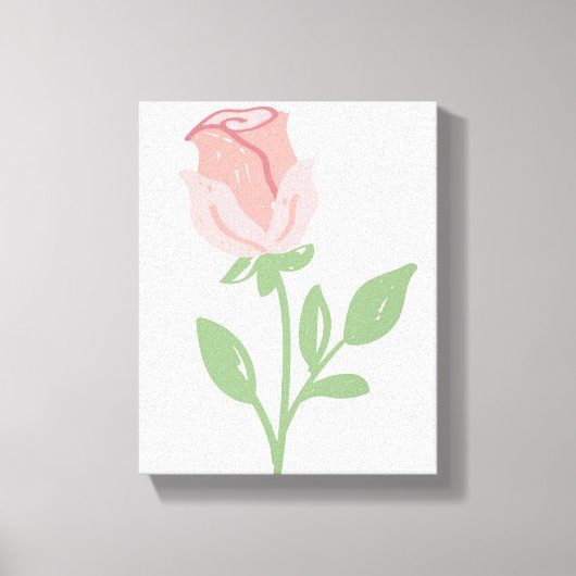 Roos Canvas Afdruk (Voorkant)
