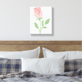 Roos Canvas Afdruk (Insitu (Slaapkamer))