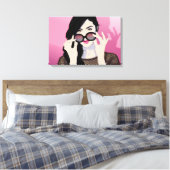 Roos Canvas Afdruk (Insitu (Slaapkamer))