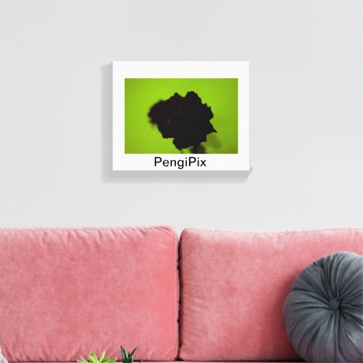 Roos Canvas Afdruk (Insitu (Woonkamer))