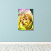 Roos Canvas Art Afdruk (Insitu (Houten vloer))
