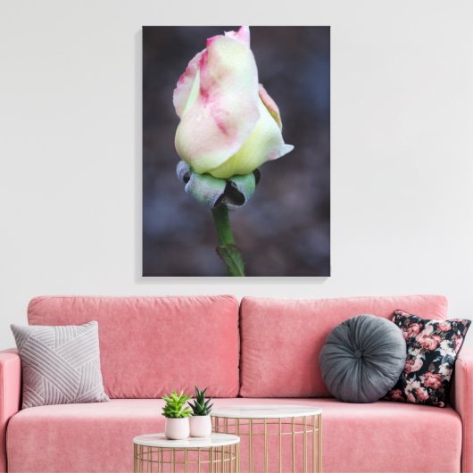 Roos canvas omloop afdruk (Insitu (Woonkamer))