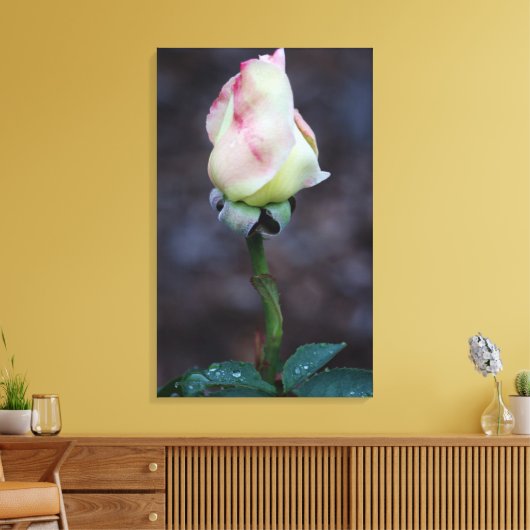 Roos canvas omloop afdruk (Insitu (Woonkamer))