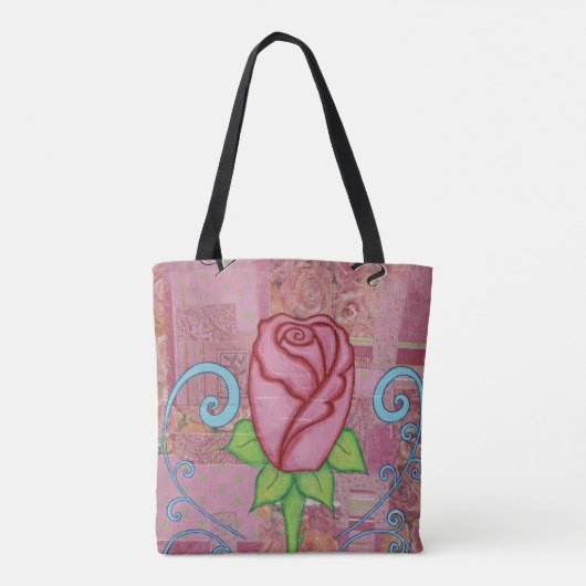 Roos Canvas tas (Achterkant)