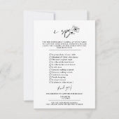 Roos Capture The Love Photo I Spy Wedding Menu (Achterkant)