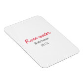 Roos carrosserboter jouw tekst toevoegen magneet (Rechterzijde)