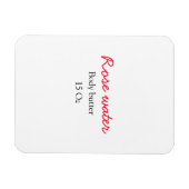 Roos carrosserboter jouw tekst toevoegen magneet (Horizontaal)