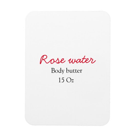 Roos carrosserboter jouw tekst toevoegen magneet (Verticaal)