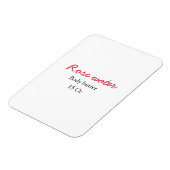 Roos carrosserboter jouw tekst toevoegen magneet (Linkerzijde)