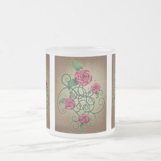 Roos Cartouche Matglas Koffiemok