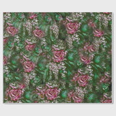 Roos Cascades Cadeaupapier (Vlak)