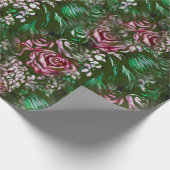 Roos Cascades Cadeaupapier (Hoek)