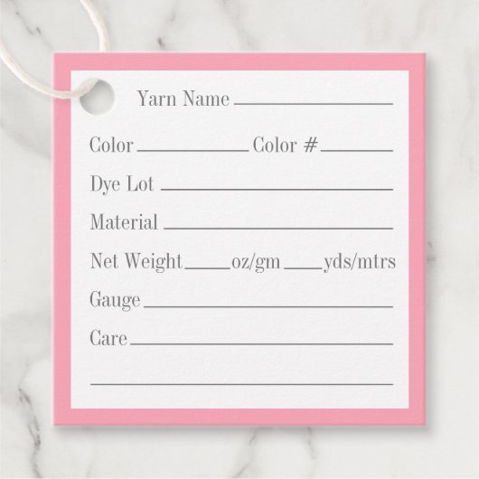 ROOS CELTIC KNOT 2" Vierkante Garen Labels (Voorkant)