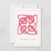 ROOS CELTIC KNOT 3.5x5 Dank u Flat Kaart (Voorkant)