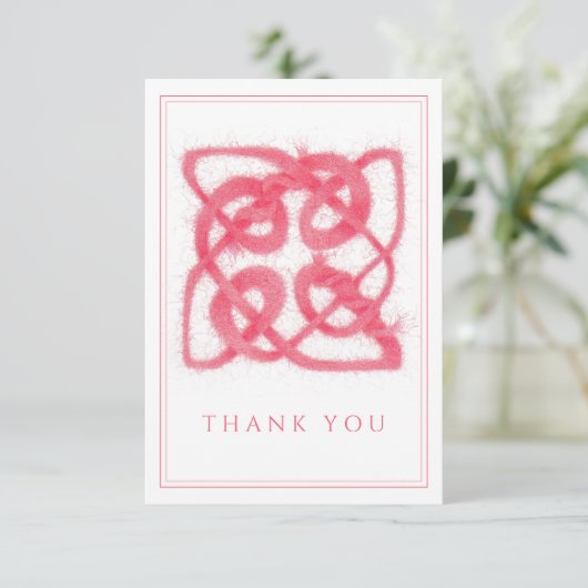 ROOS CELTIC KNOT 3.5x5 Dank u Flat Kaart (Staand voorkant)