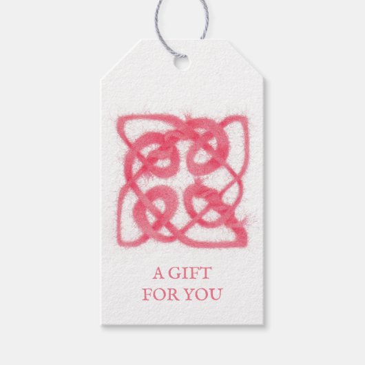 ROOS CELTIC KNOT Cadeau Labels Cadeaulabel (Voorkant)