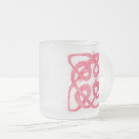 ROOS CELTIC KNOT Frosted Glass Mok (Voorkant rechts)