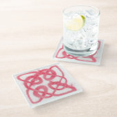 ROOS CELTIC KNOT Glass Onderzetter (Schuin)