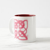 ROOS CELTIC KNOT Maroon Two-Tone Mok (Voorkant links)