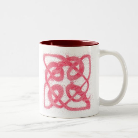 ROOS CELTIC KNOT Maroon Two-Tone Mok (Rechts)