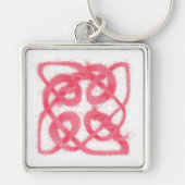 ROOS CELTIC KNOT Premium Square Sleutelhanger (Voorkant)
