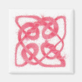 ROOS CELTIC KNOT Square Magnet (Voorkant)