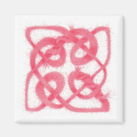 ROOS CELTIC KNOT Square Magnet (Voorkant)