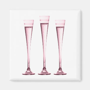 Roos Champagne Flutes Magnet