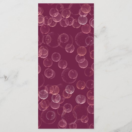 Roos Champagne Glitter & Stars Menu (Achterkant)