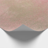 Roos Champaign Sepia Foxier Gold Abstract Cadeaupapier (Hoek)