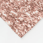 Roos Chevrons en Glitter Fleece Deken (Hoek)