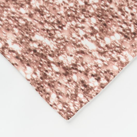Roos Chevrons en Glitter Fleece Deken (Hoek)
