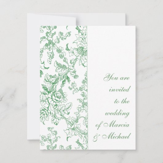 Roos Chintz Floral Pattern Kaart (Voorkant)