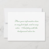 Roos Chintz Floral Pattern Kaart (Achterkant)