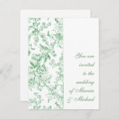 Roos Chintz Floral Pattern Kaart (Voorkant / Achterkant)