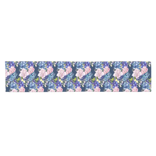  Roos — Chintz Floral Print Korte Tafelloper (Horizontaal)