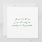 Roos Chinz Floral Pattern Save The Date (Achterkant)