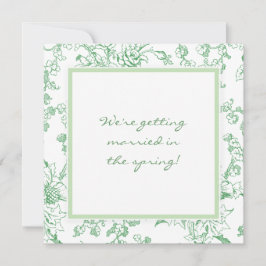 Roos Chinz Floral Pattern Save The Date