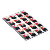 Roos chocoladetaart - Funny Chocolate Lover Gift Notitieboek (Rechterzijde)