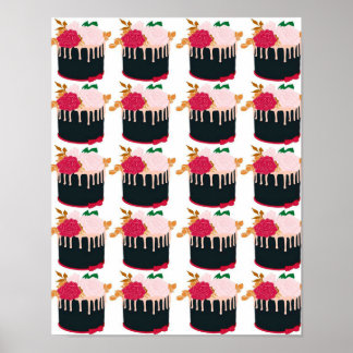 Roos chocoladetaart - Funny Chocolate Lover Gift Poster