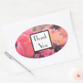 Roos Chrysanthemum Bedankt Trouwcadeau Sticker (Envelop)