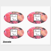 Roos Chrysanthemum Bedankt Trouwcadeau Sticker (Vel)
