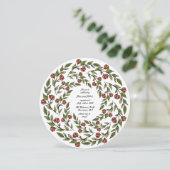 Roos - Cirkeluitnodiging Kaart (Staand voorkant)