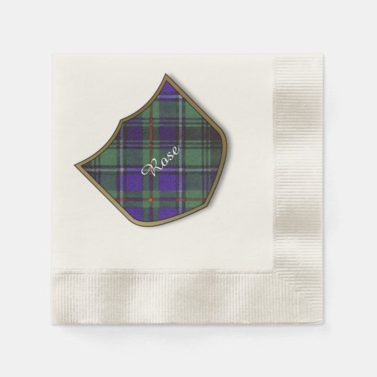 Roos clan Pset Scottish tartan Servet (Voorkant)