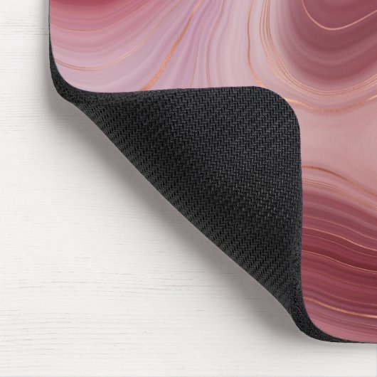 Roos Clay en Silt Agate Mousepad Muismat (Hoek)
