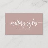 Roos Clay | Modern Signature Script Visitekaartje (Voorkant)