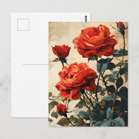  Roos Close-up: Tijdloze elegantie Briefkaart (Voorkant / Achterkant)