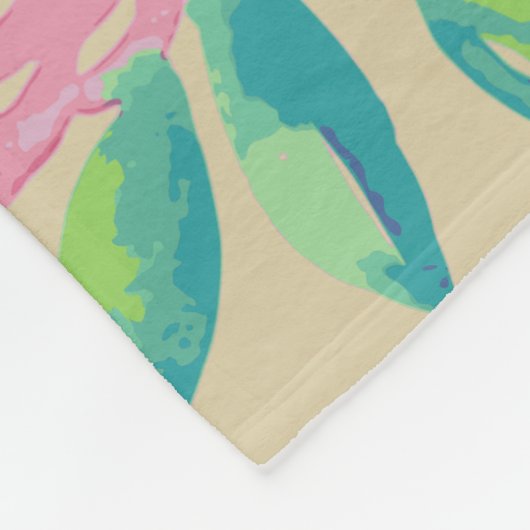 Roos Cluster Medley Fleece Deken (Hoek)