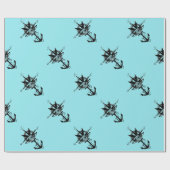 Roos compass met Cross-Blades Cadeaupapier (Vlak)